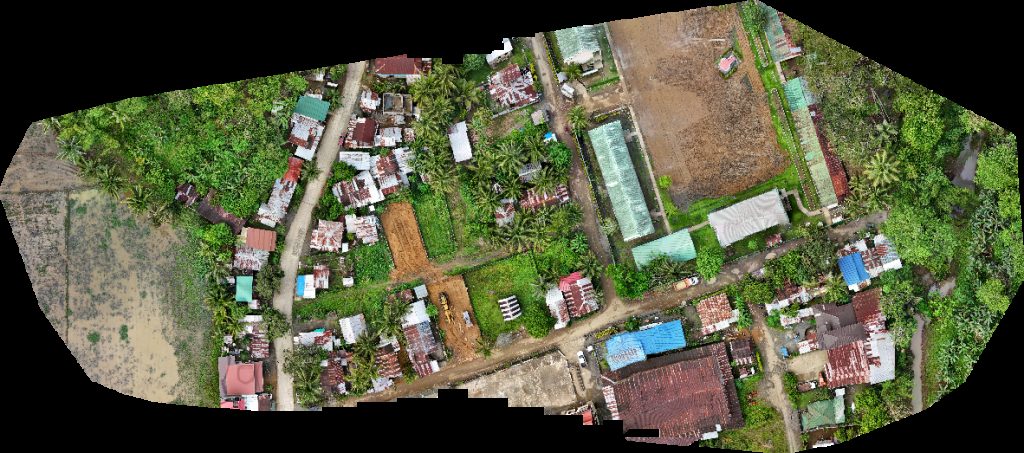 Drone map of Mat i NHS Brgy Cemetery in mat i Aerial drone map in Las Nieves, Caraga, PH