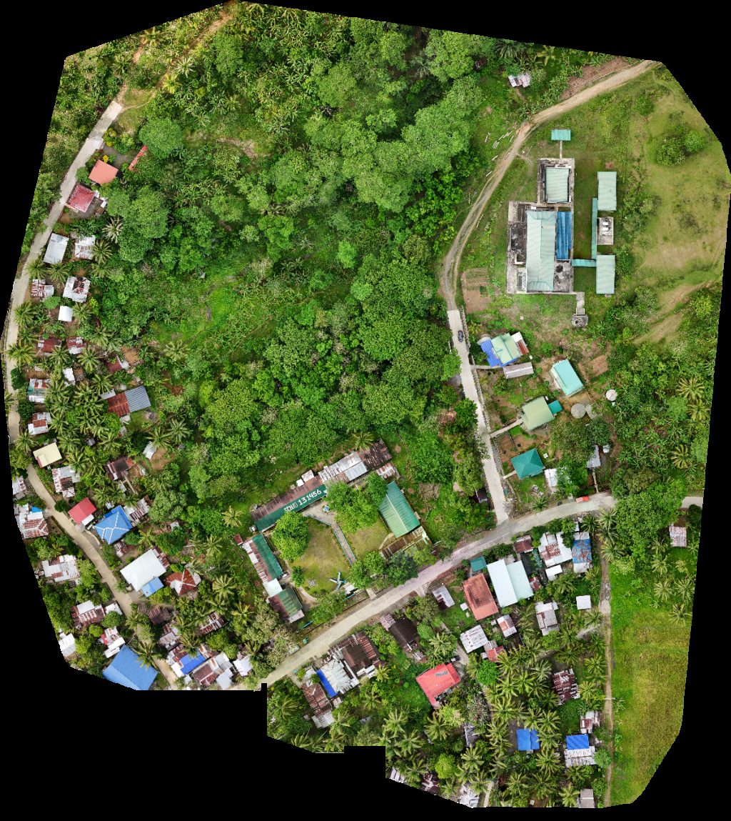 Drone map of Agyabao Elementary School Almamento in san isidro Aerial drone map in Las Nieves, Caraga, PH
