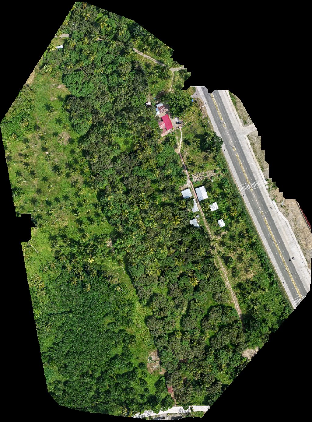 Drone map of tugop san isidro Ma sob Agricultural Learning Center Aerial drone map in Pantukan, Davao Region, PH