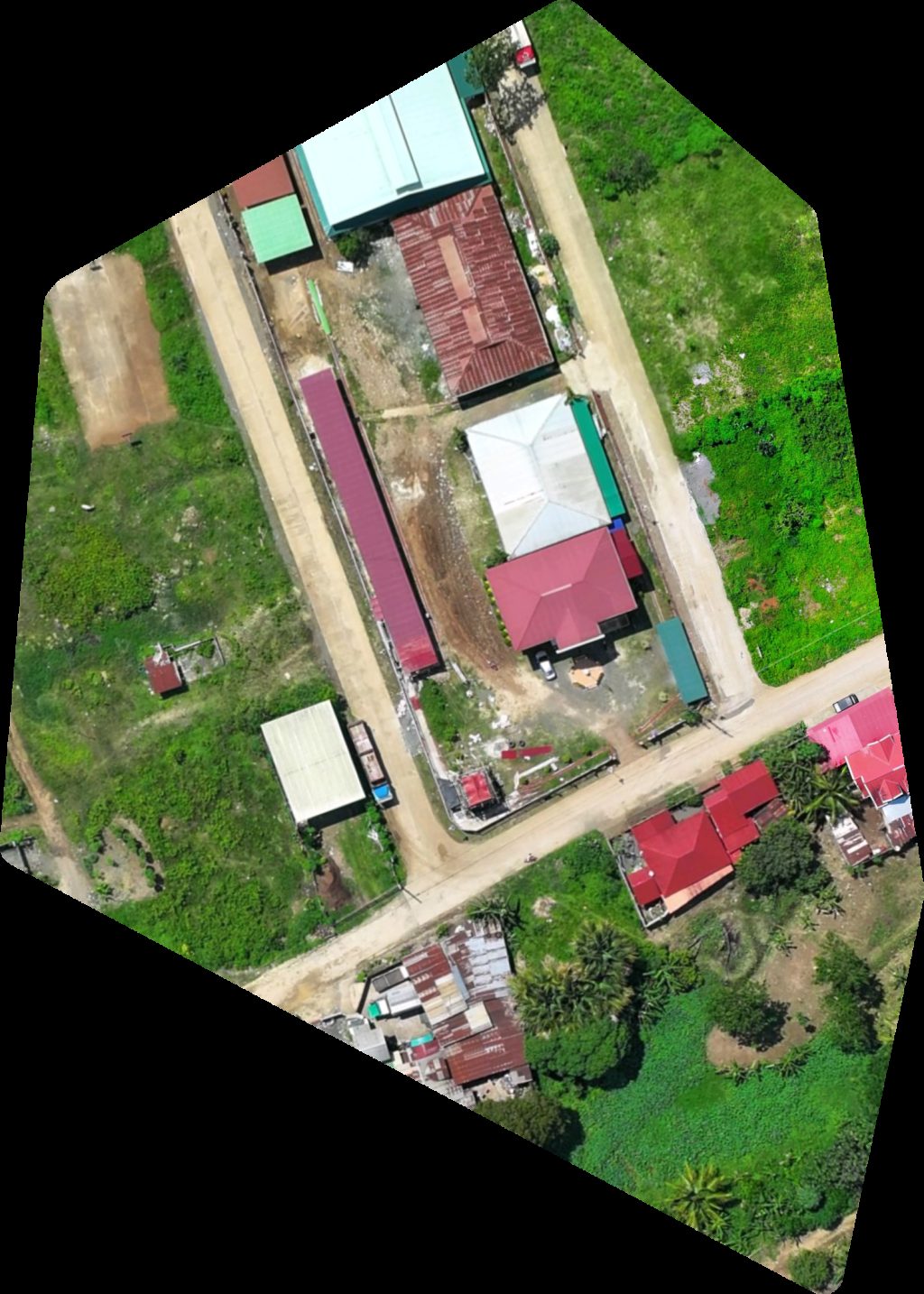 Drone map of BRGY Hall poblacion Amora house Aerial drone map in Quezon, Northern Mindanao, PH