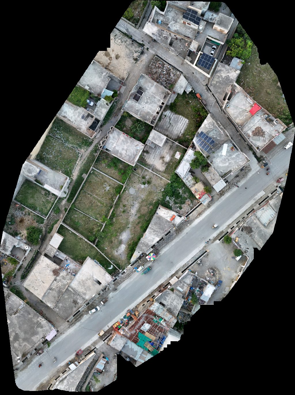 Drone map of Usman Electric Store MashaAllah Corpuration and Paint Aerial drone map in Harīpur, Khyber Pakhtunkhwa, PK