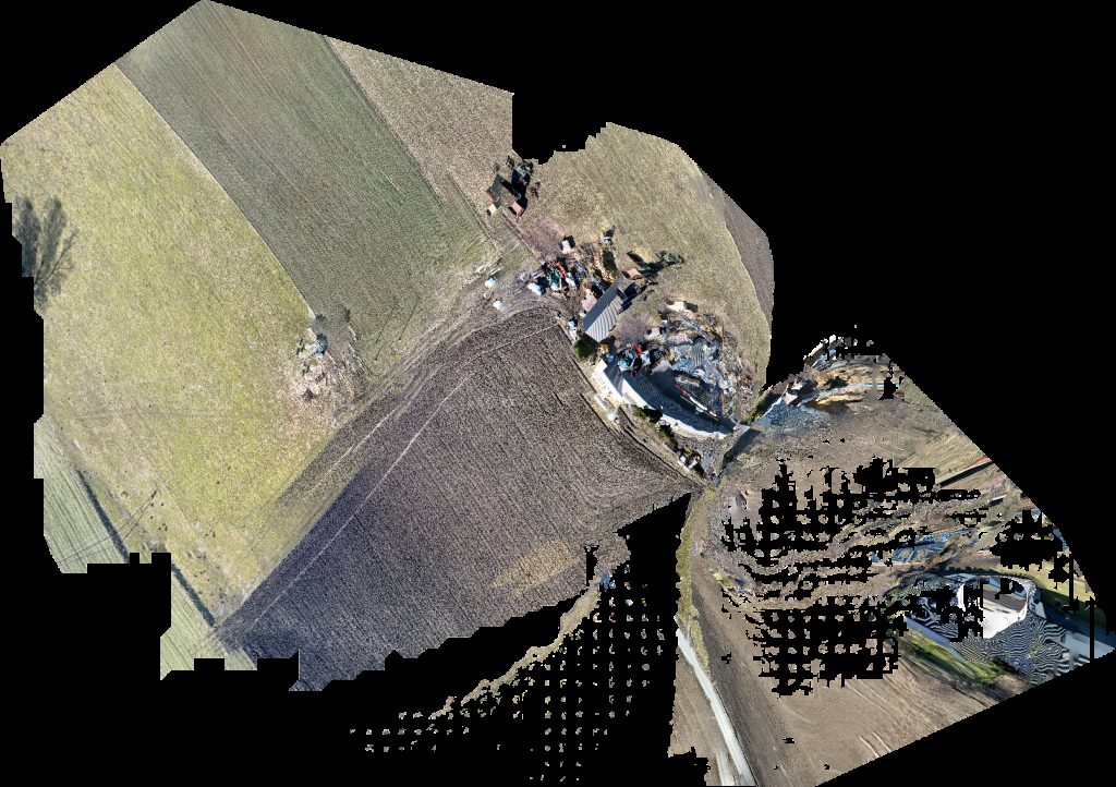 Drone map of Ochotnicza Straż Pożarna Skup trzody ubojnia AR WO in skup trzody Aerial drone map in Plemięta, Kuyavian Pomeranian Voivodeship, PL