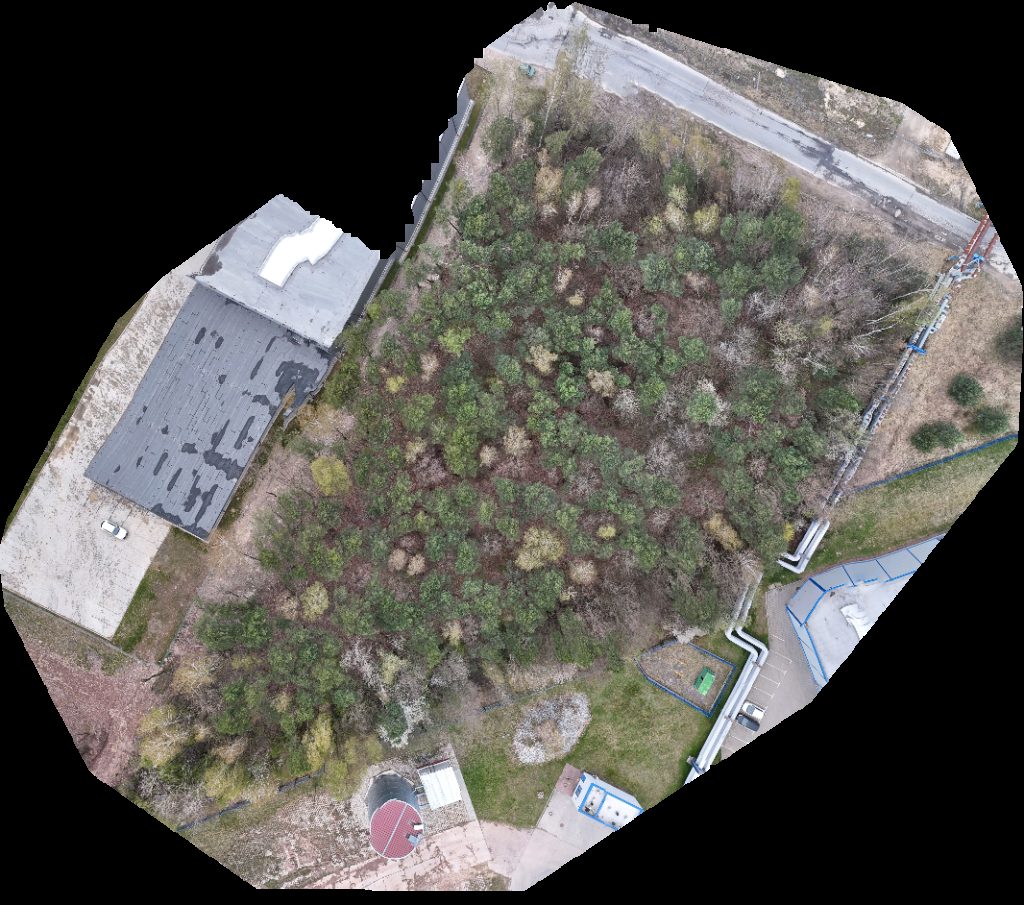 Drone map of LAKIERNIA Walstead Central Europe in sp z o Aerial drone map in Starachowice, Swietokrzyskie Voivodeship, PL