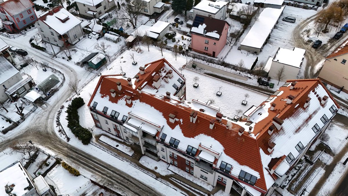 Drone 3d model of Apartamenty Dario One Bedroom Apartment Anna Górska Stomatologia in bedroom apartment Aerial drone 3d model in Ostróda, Warmian Masurian Voivodeship, PL