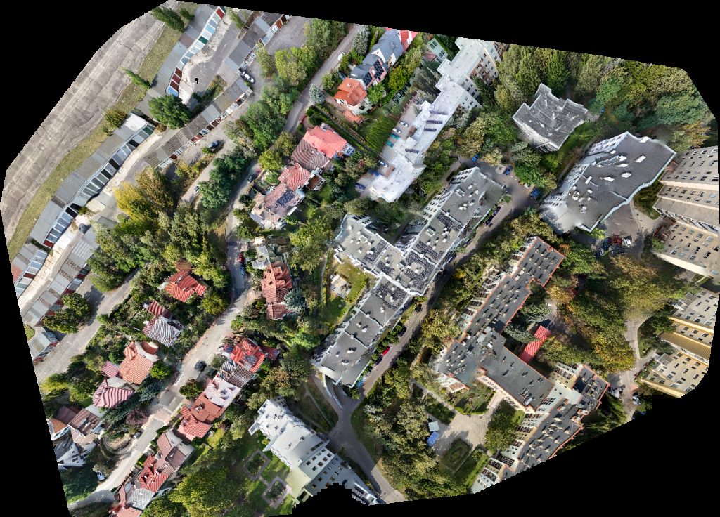 Drone map of MB Moje Budownictwo Luxbit obsługa informatyczna in Bemowo Aerial drone map in Warszawa, Wojewodztwo Mazowieckie, PL