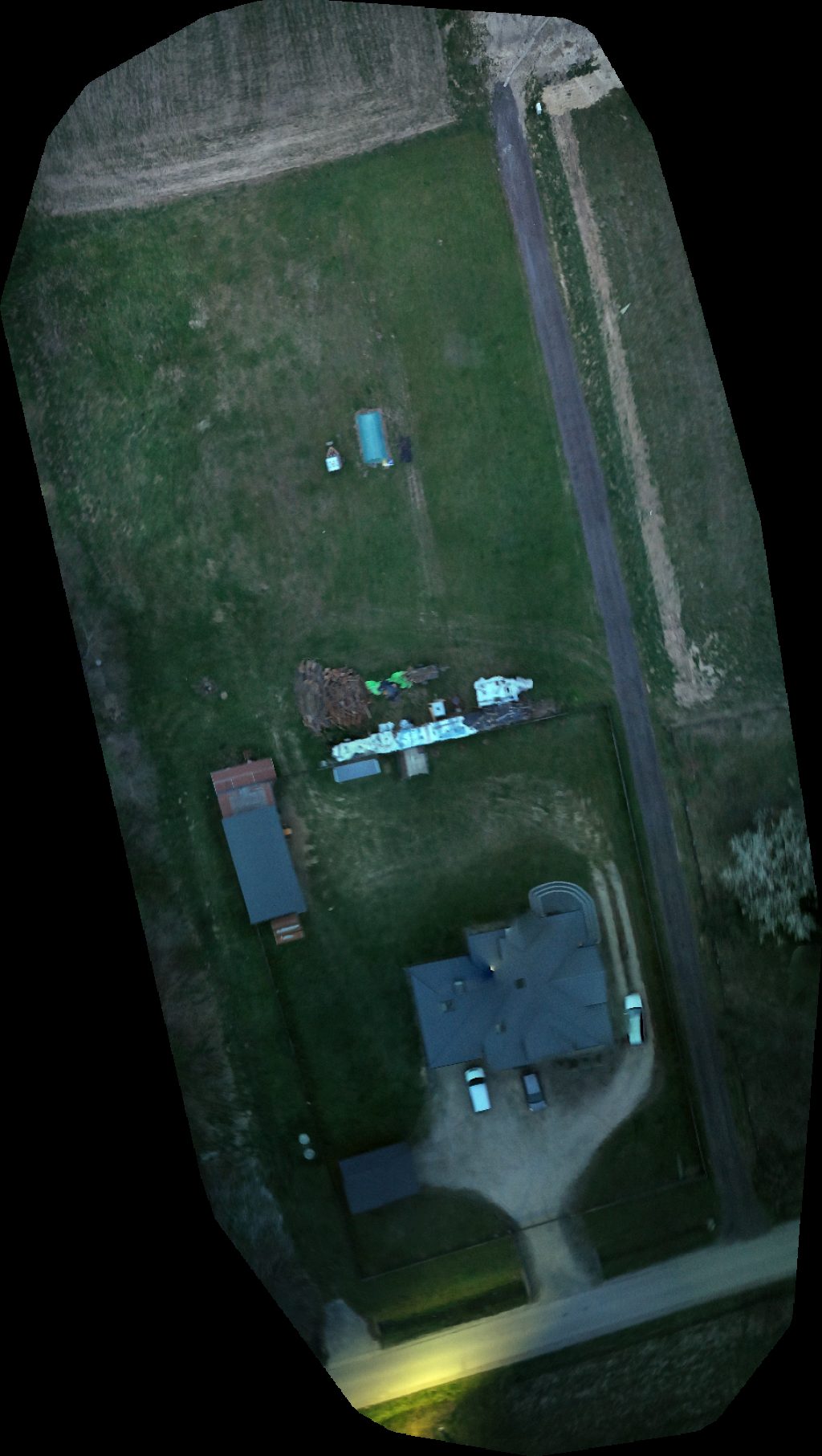 Drone map of Przedsiebiorstwo Budowlane Usługowo Handlowe INVEST BUD Michał Walkowicz Auto Gum Beata Piątek in w łękach Aerial drone map in Łęki Górne, Wojewodztwo Podkarpackie, PL