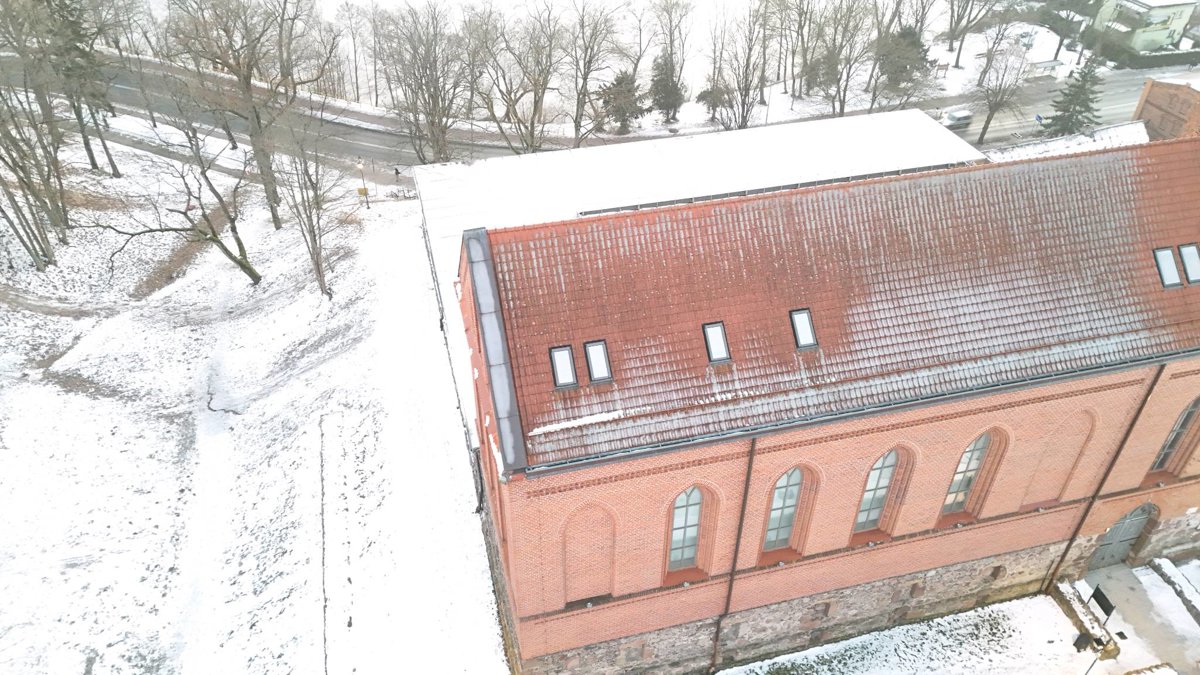 Drone 3d model of Muzeum Regionalne w Człuchowie At Castle Pension in bank pekao Aerial drone 3d model in Człuchów, Wojewodztwo Pomorskie, PL