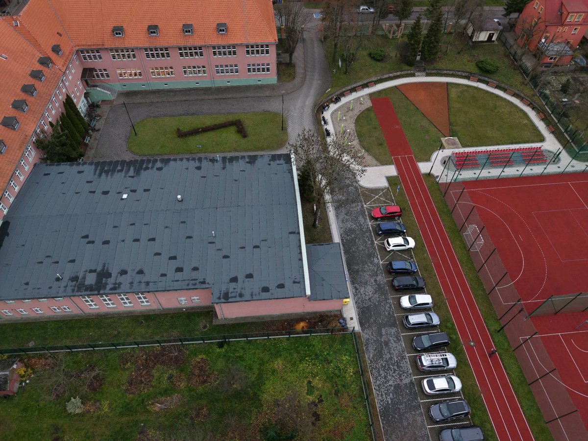 Drone 3d model of Sempre Team Athletic Track Aerial drone 3d model in Kwidzyn, Wojewodztwo Pomorskie, PL