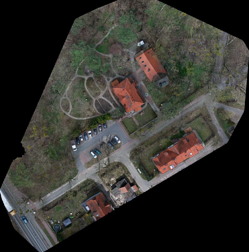 Drone map of Eko Inicjatywa Stowarzyszenie Willa Miłosna Twin Room with Private Bathroom in willa miłosna Aerial drone map in Kwidzyn, Wojewodztwo Pomorskie, PL