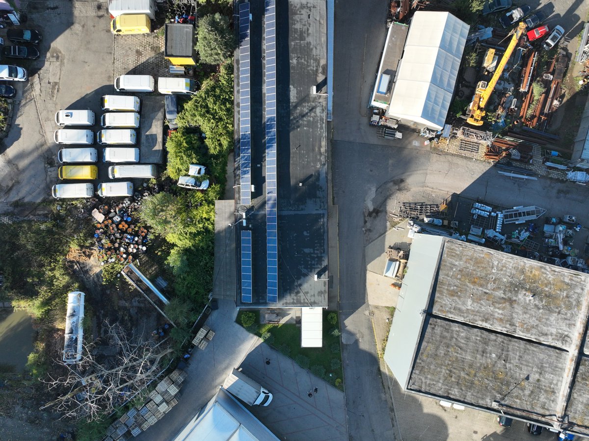 Drone 3d model of Metal Worx Bartłomiej Zięcina spawanie stali nierdzewnej walcowanie blach Waps Kart Sp z o k produkcja opakowań tektury in o o Aerial drone 3d model in Bytom, Wojewodztwo Slaskie, PL