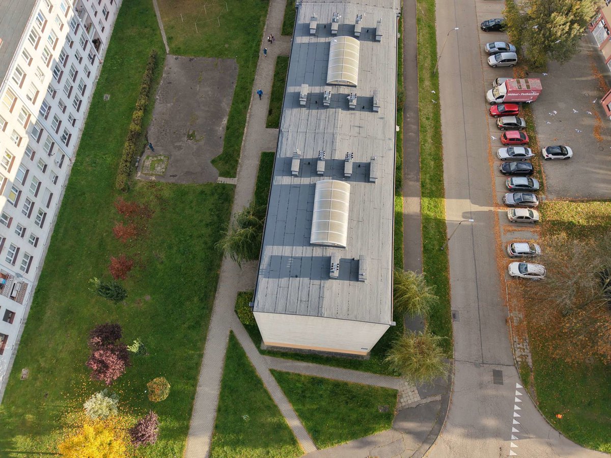 Drone 3d model of Doradztwo Odszkodowawcze i Powypadkowe OLTERM Sp z o Aerial drone 3d model in Tarnowskie Góry, Wojewodztwo Slaskie, PL