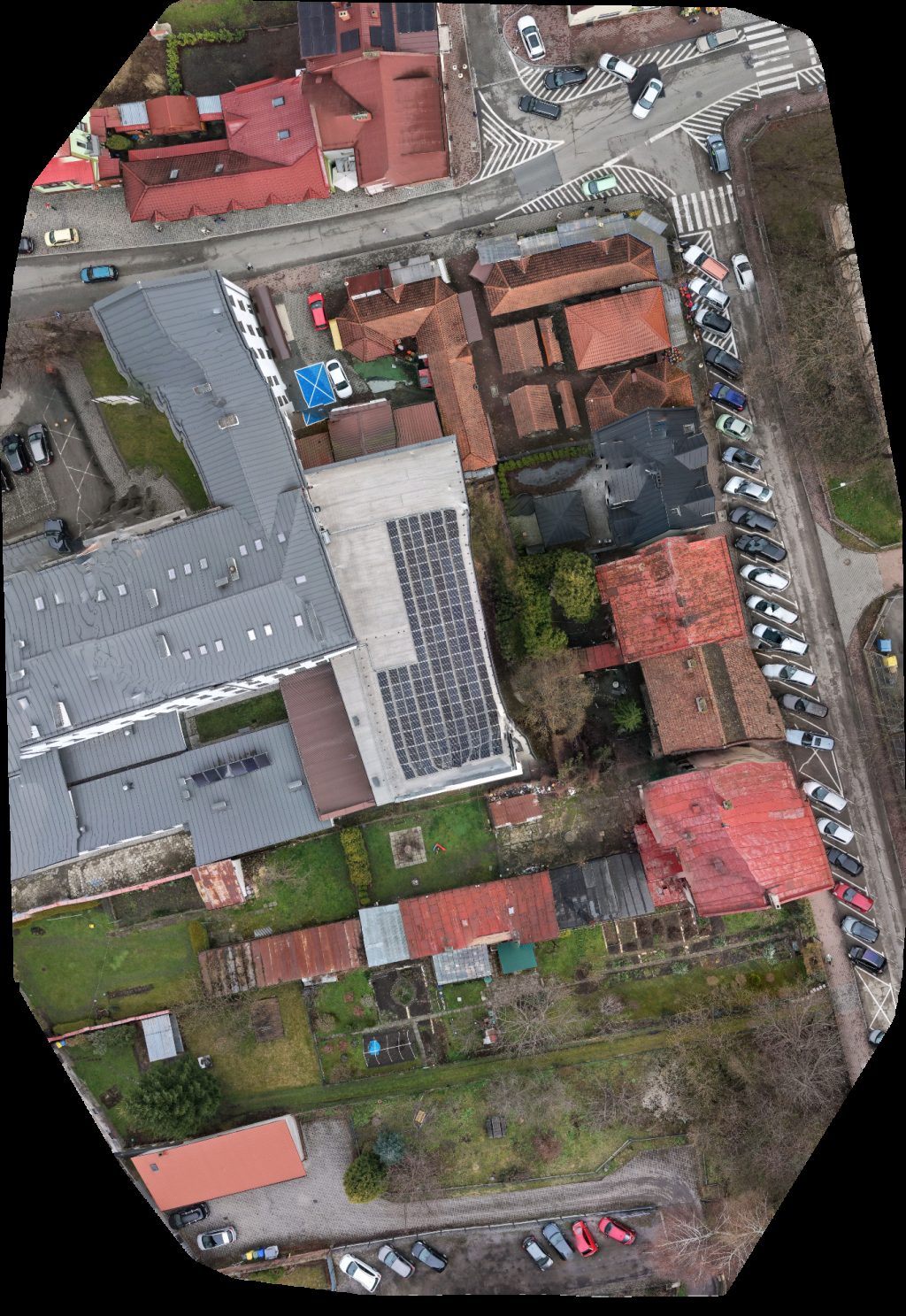 Drone map of Stasica Dariusz PPH Sprzęt wędkarski Mały Plac Targowy Aerial drone map in Żywiec, Wojewodztwo Slaskie, PL