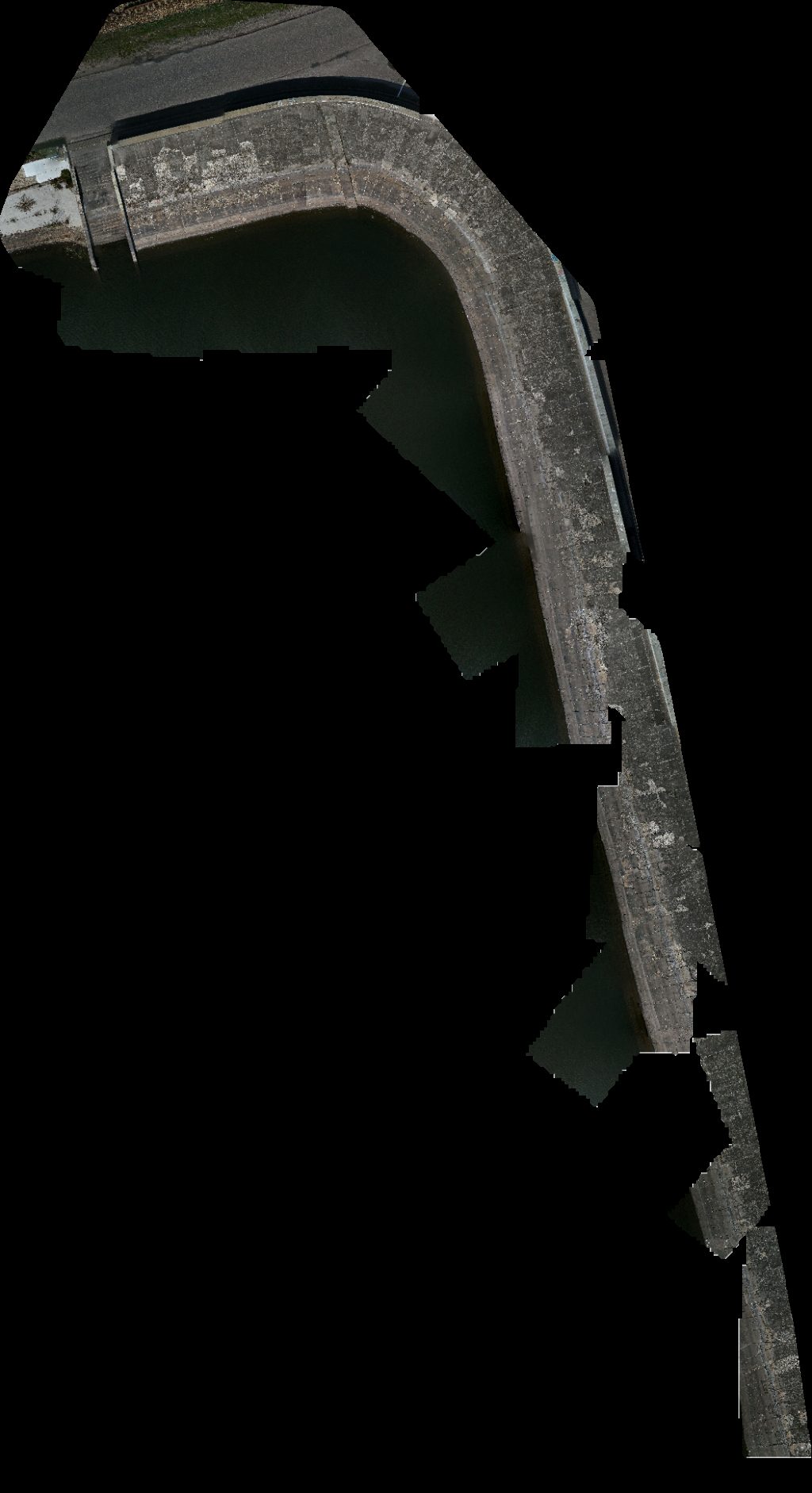 Drone map of Kamienna zapora wodna w Brodach Brody in w brodach Aerial drone map in Powiat starachowicki, Wojewodztwo Swietokrzyskie, PL