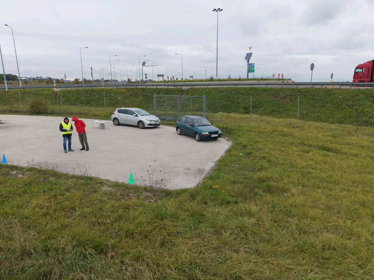 Drone 3d model of Paczkomat InPost Karima Łuczniczy ludowy klub sportowy in 70 Aerial drone 3d model in Prząsław, Wojewodztwo Swietokrzyskie, PL