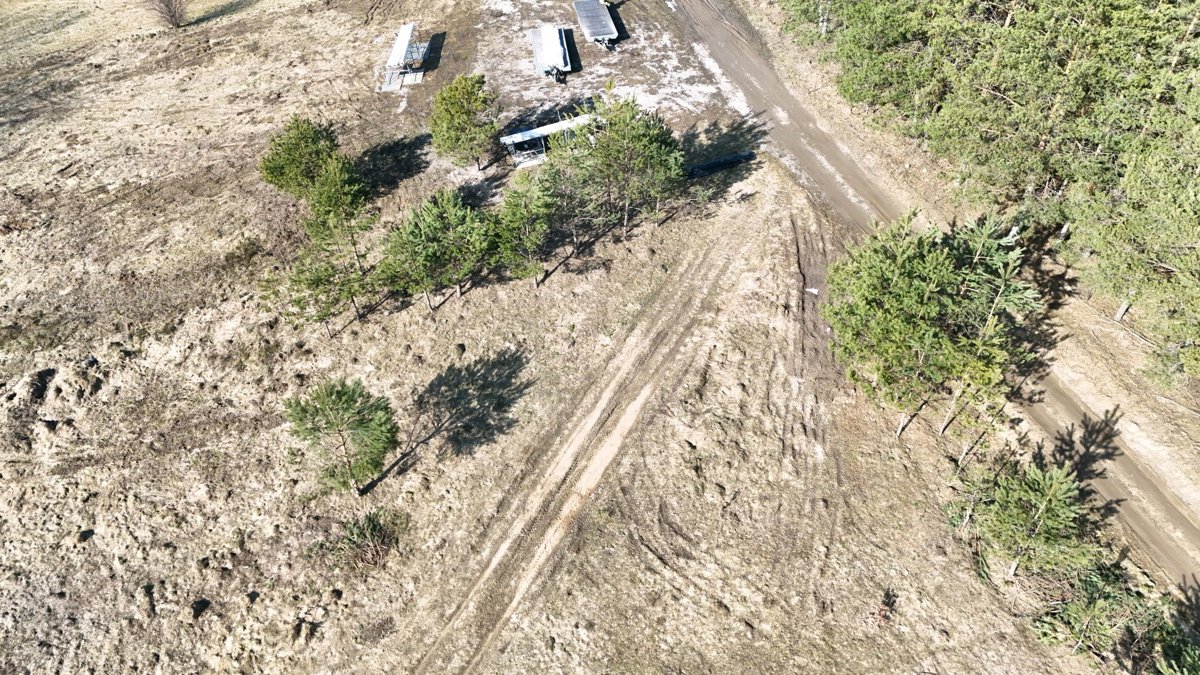 Drone 3d model of GEOSYSTEM Oaza spokoju One Bedroom House in 8 Aerial drone 3d model in Ramsowo, Wojewodztwo Warminsko Mazurskie, PL