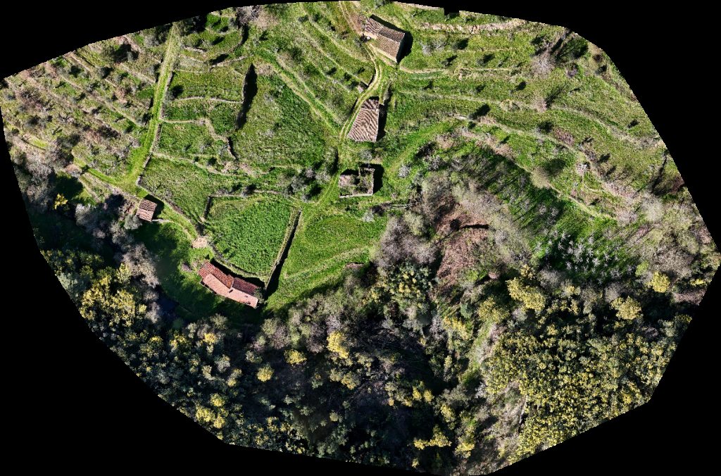 Drone map of Azenhas Gardunha Azenha Figueira Aerial drone map in Souto da Casa, Castelo Branco, PT