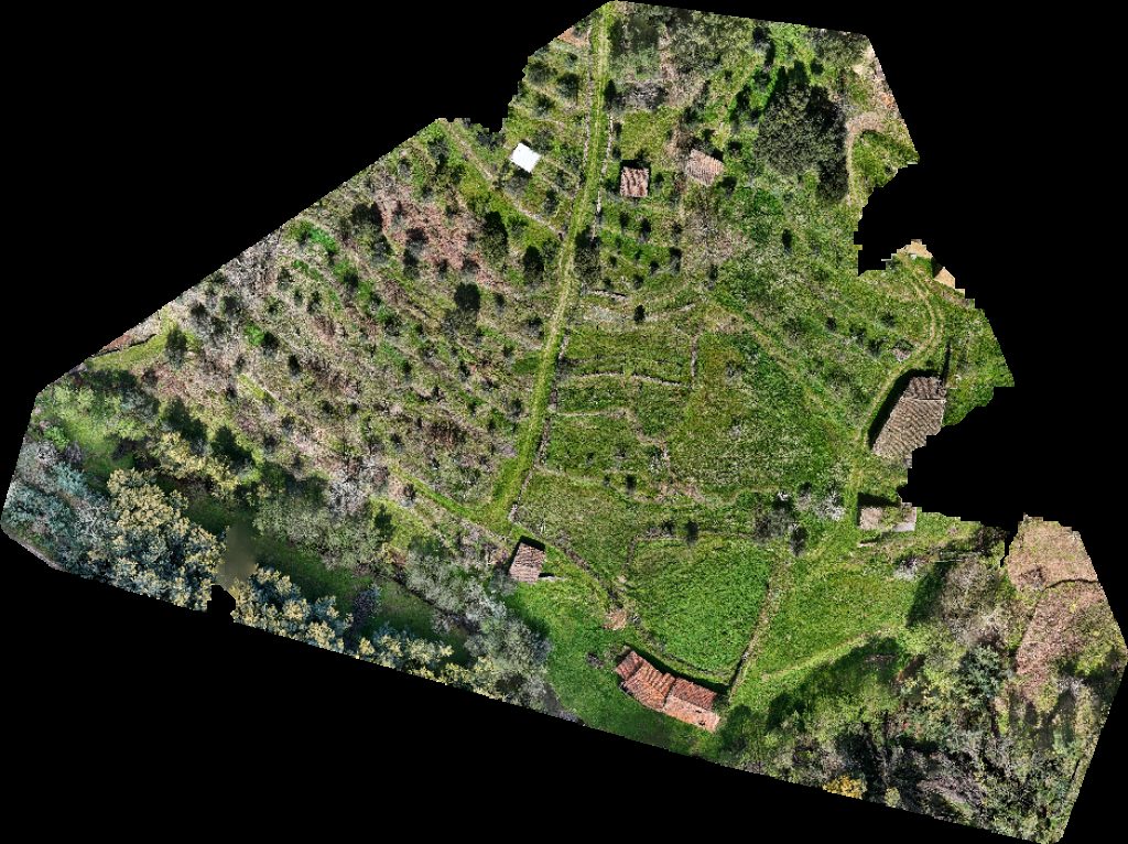 Drone map of Azenhas Gardunha Azenha Figueira Aerial drone map in Souto da Casa, Castelo Branco, PT