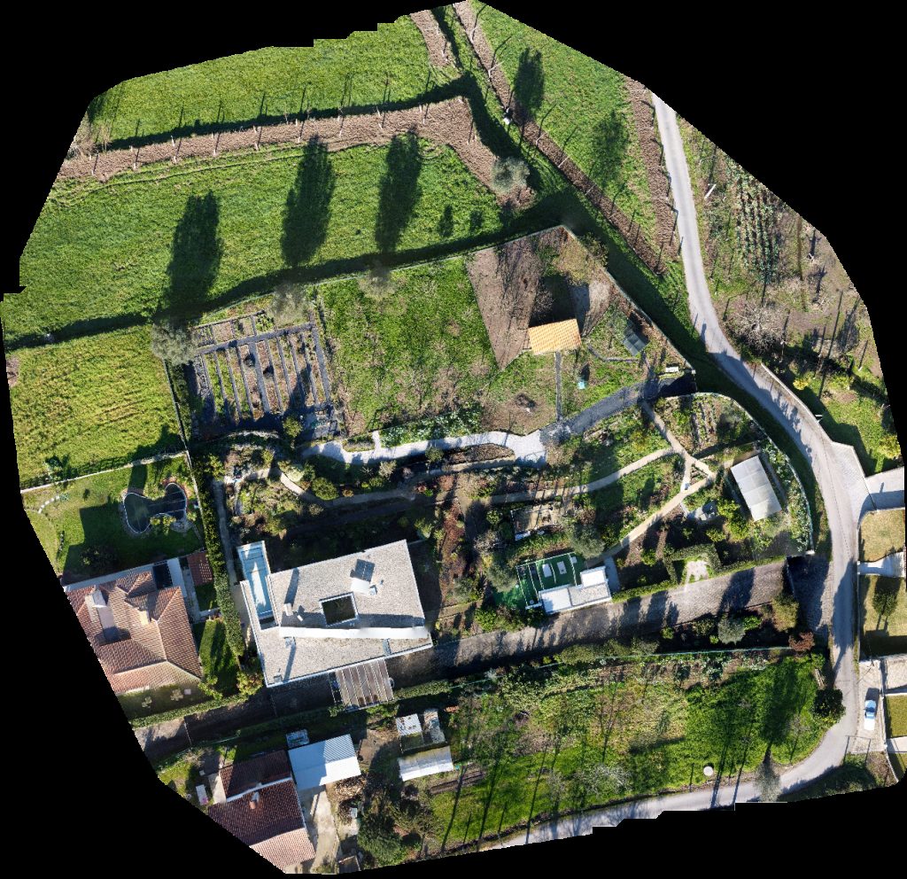 Drone map of Frutas S R Santos Roque Lda Mini Mercado Ana Cristina in travessia do sol Aerial drone map in Ponte de Lima, Viana Do Castelo District, PT