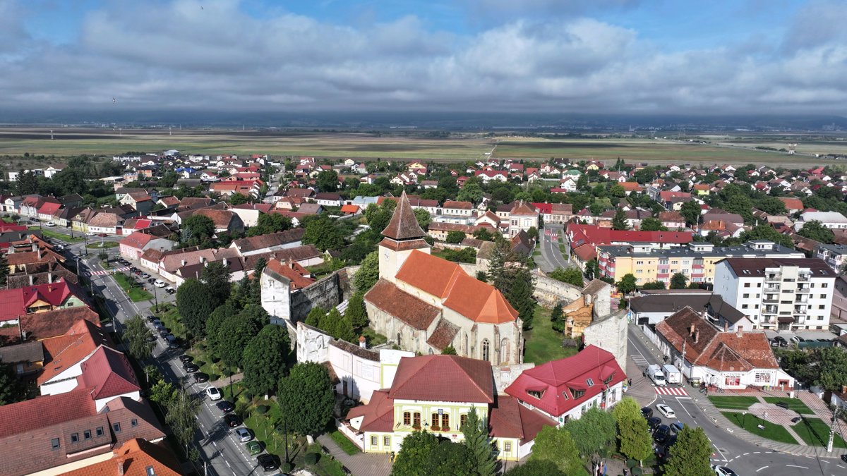 Drone 3d model of Park Morii in s r l Aerial drone 3d model in Ghimbav, Bv, RO