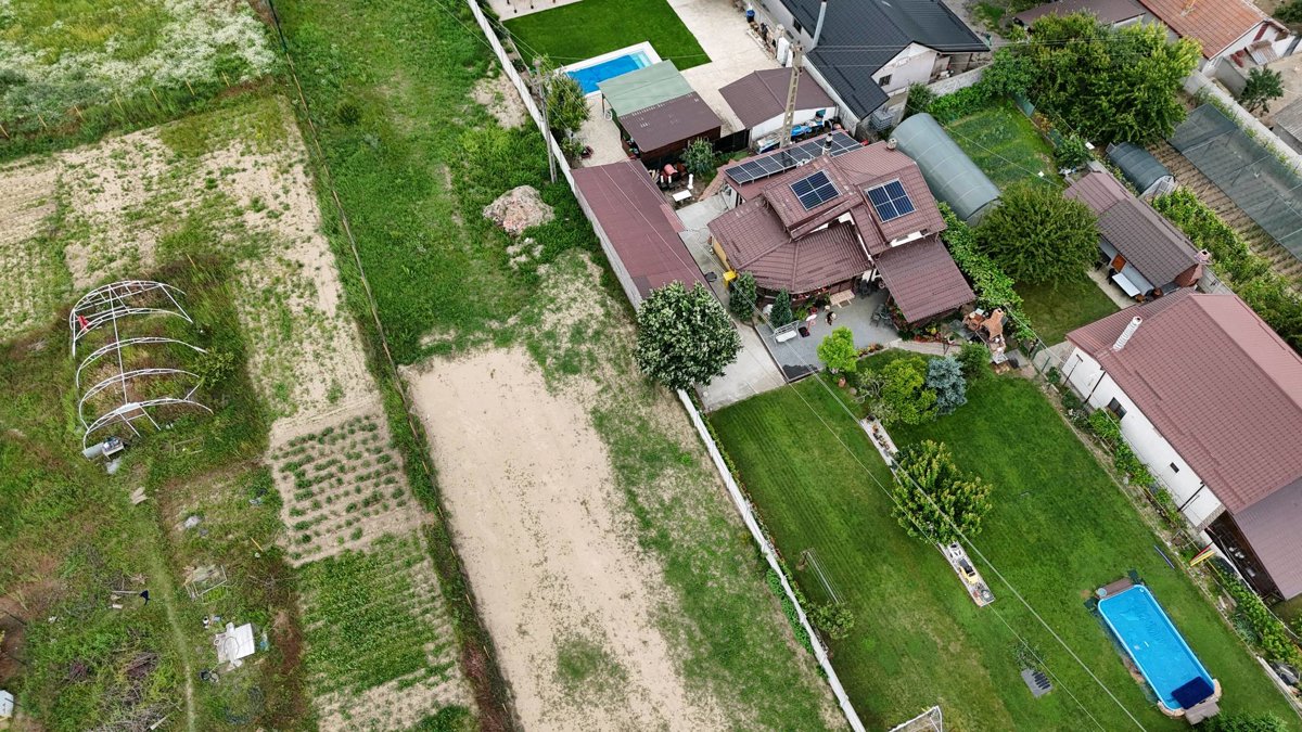 Drone 3d model of Casa Rosu AYAN BALLROOM in pensiunea b c Aerial drone 3d model in Malu Mare, Dj, RO