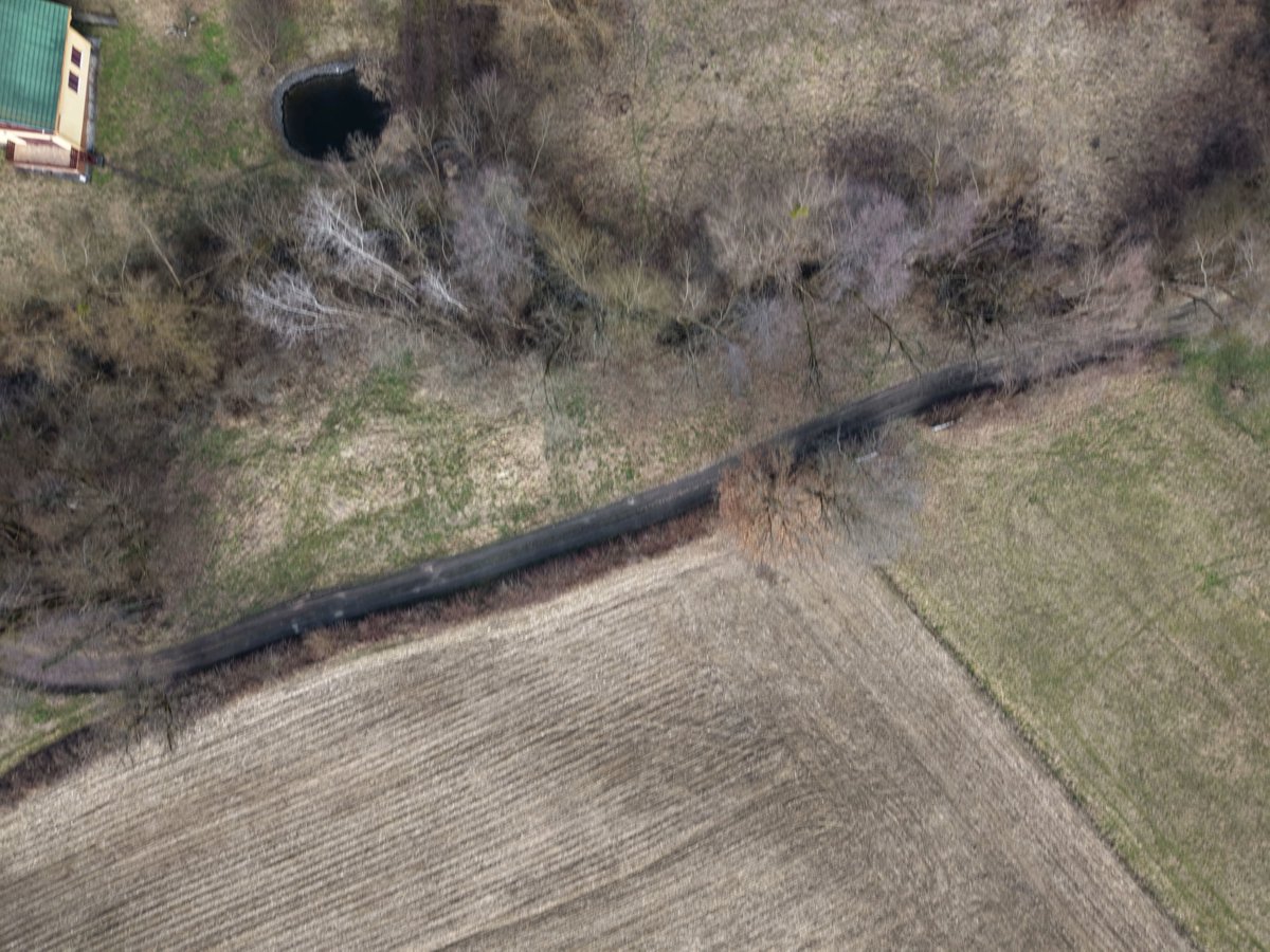 Drone 3d model of Casa Zoicaș Oficiul Poştal Săcălăşeni in satu nou de Aerial drone 3d model in Comuna Groși, Mm, RO