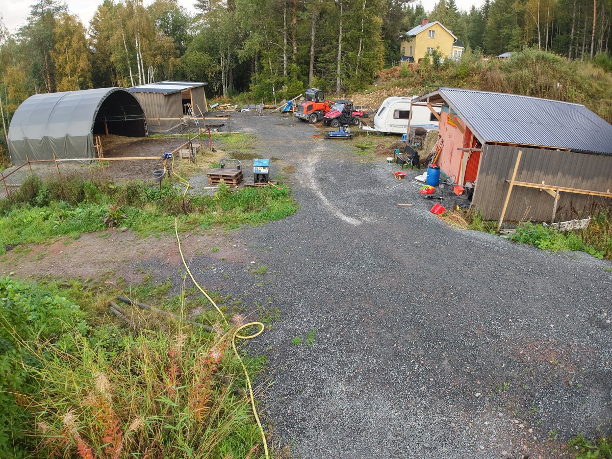 Drone 3d model of Böle Krångede Bergvallens Stugby in väg 87 Aerial drone 3d model in , Jamtland County, SE