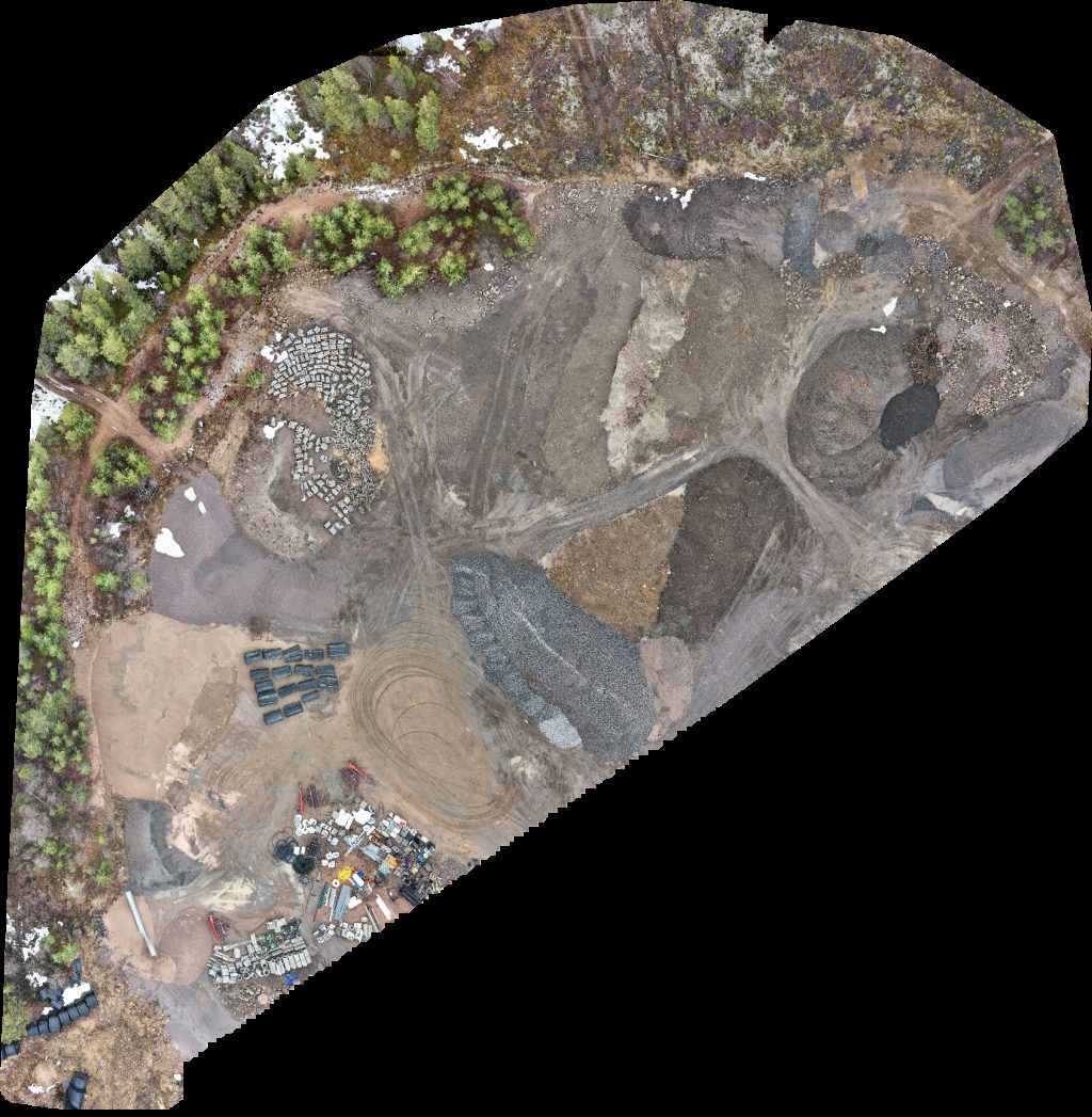 Drone map of Babcock Scandinavian Air Ambulance AB Ragn Sells in gällivare flygplats Aerial drone map in , Norrbottens Lan, SE
