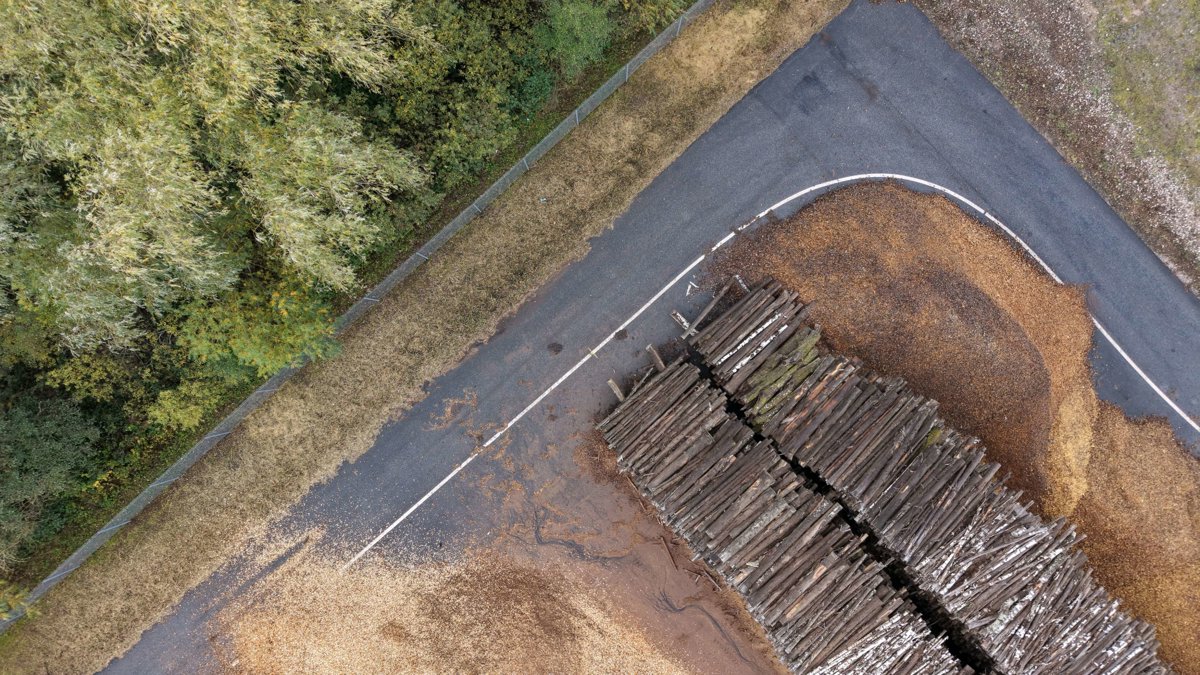 Drone 3d model of PostNord Företagscenter Postombud in Gamlegården-Näsby Aerial drone 3d model in , Skane Lan, SE