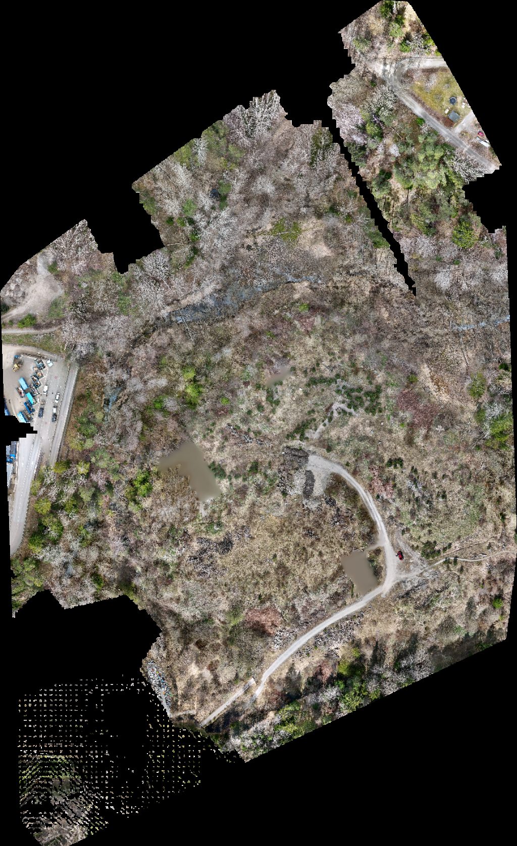 Drone map of nackahus2 Boo kretsloppscentral in nikos house Aerial drone map in , Stockholms Lan, SE