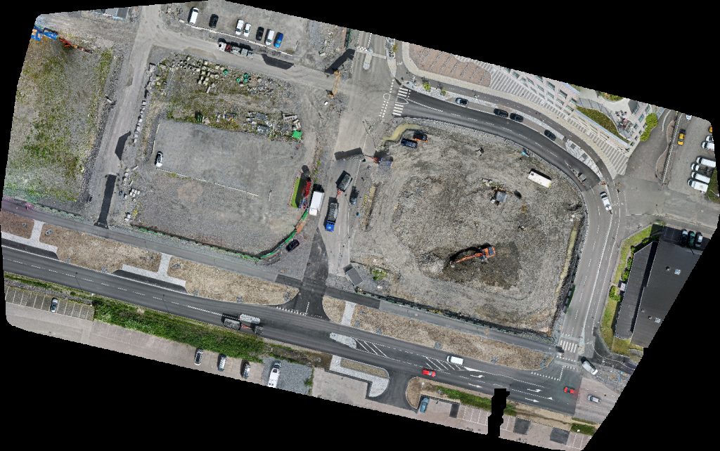 Drone map of VBS bowling AB Internationella Engelska Skolan Södra Änggården in Högsbo Aerial drone map in , Vastra Gotalands Lan, SE