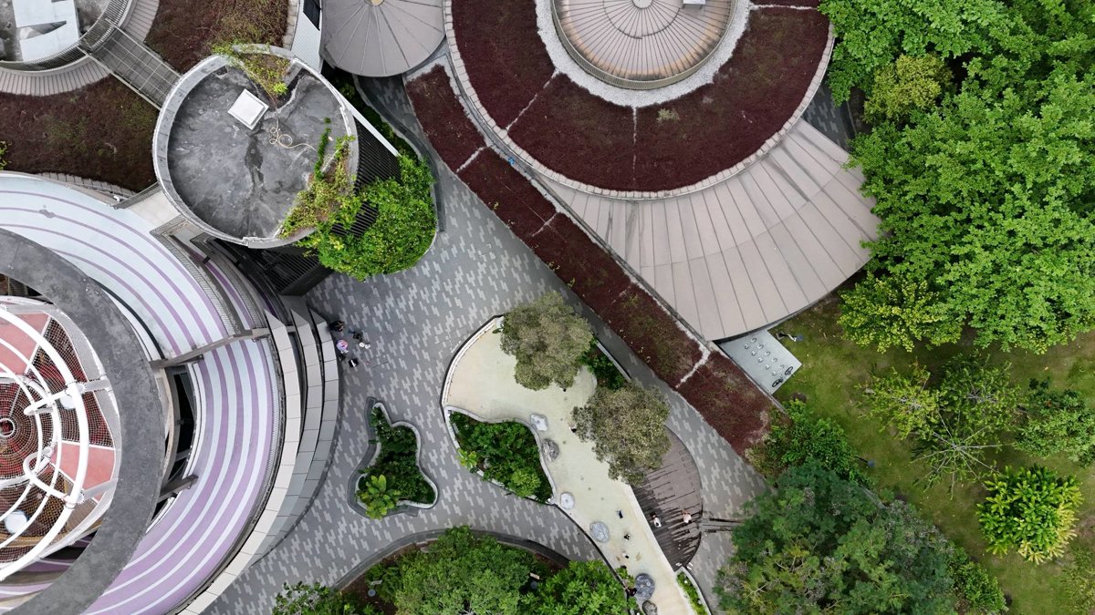 Drone 3d model of Nature Playgarden Coastal Playgrove in Marine Parade Aerial drone 3d model in Singapore, Region, SG