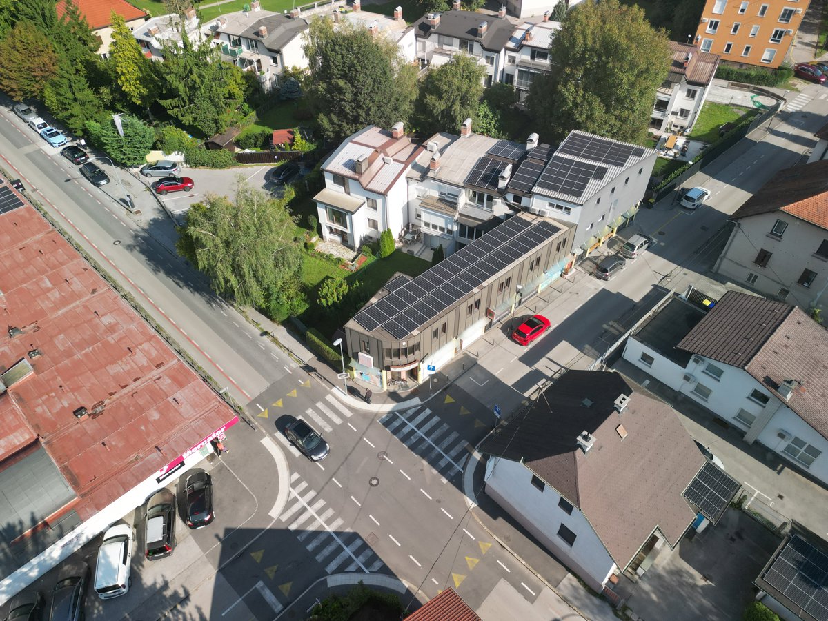 Drone 3d model of Aladin Hostel Frizerski studio T Tina Terpin s p in d o o Aerial drone 3d model in , Ljubljana, SI