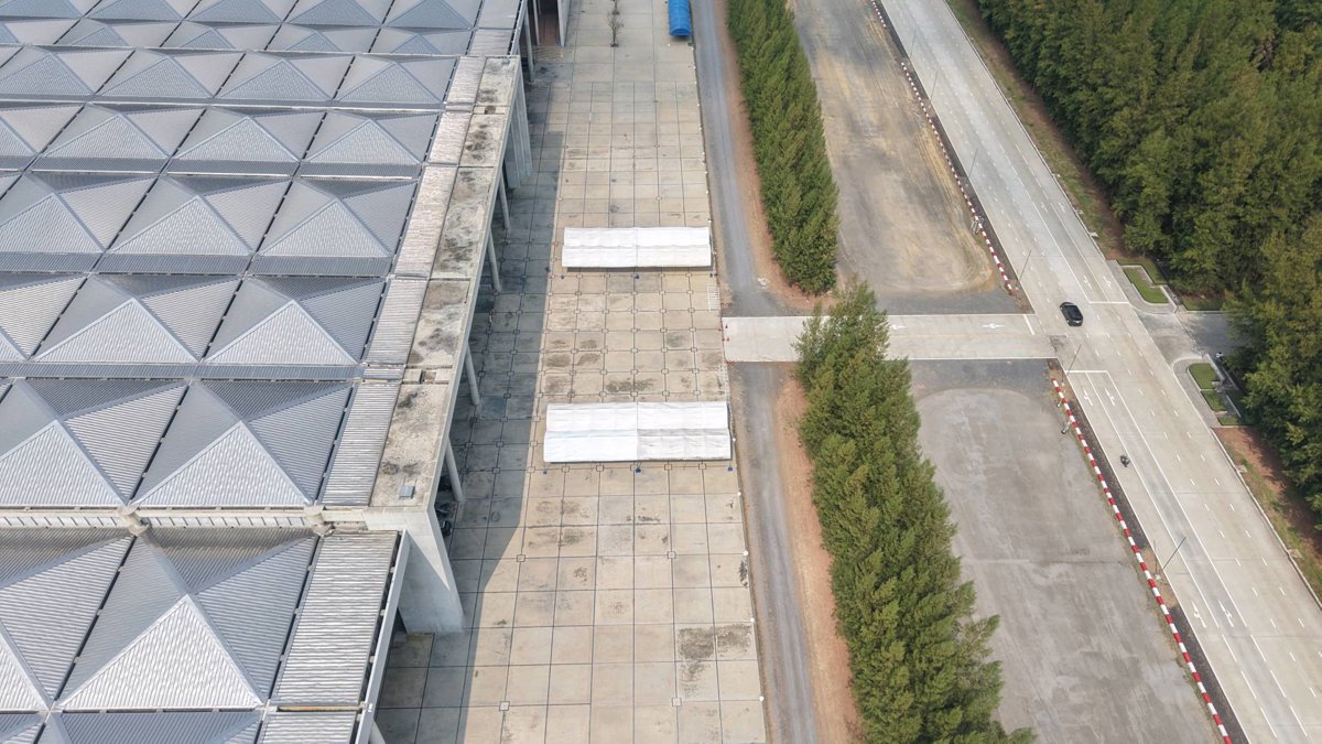 Drone 3d model of Maharatna Wihan Khot Kor 17 18 in maharatna wihan khot Aerial drone 3d model in Khlong Song, Region, TH