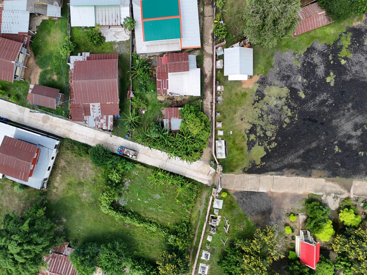 Thumbnail preview for 3D Drone Model of ที่ทำการผู้ใหญ่บ้าน บ้านดอนตูม Wat Sawang Sukharom in Tambon Ban Yang, Chang Wat Buri Ram, Thailand