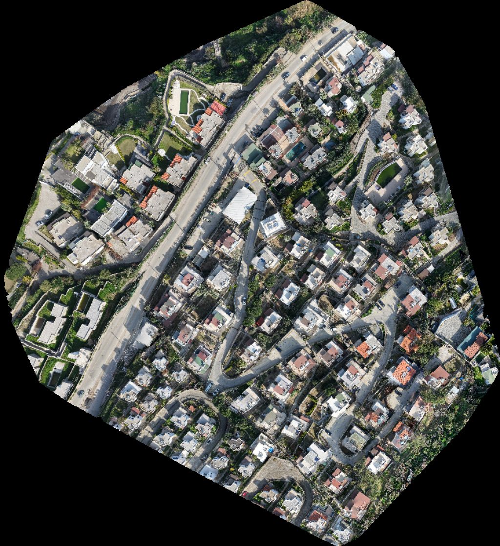 Drone map of Yamaç Site Villas Three Bedroom Villa Otobüs Durağı in bedroom villa Aerial drone map in Bodrum, Mugla, TR