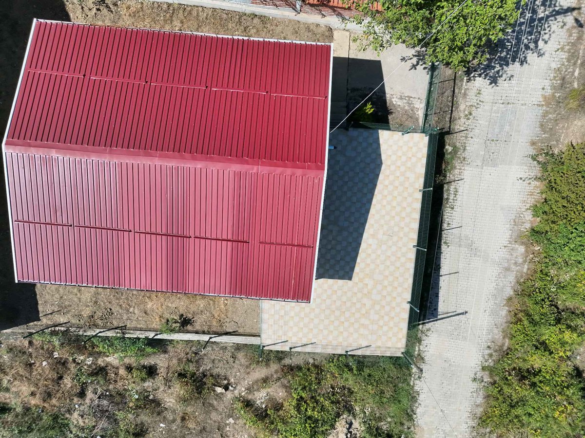 Drone 3d model of Derviş Battal Orta Öğrenim Erkek Öğrenci Yurdu Mezarlık Aerial drone 3d model in Ladik, Samsun, TR