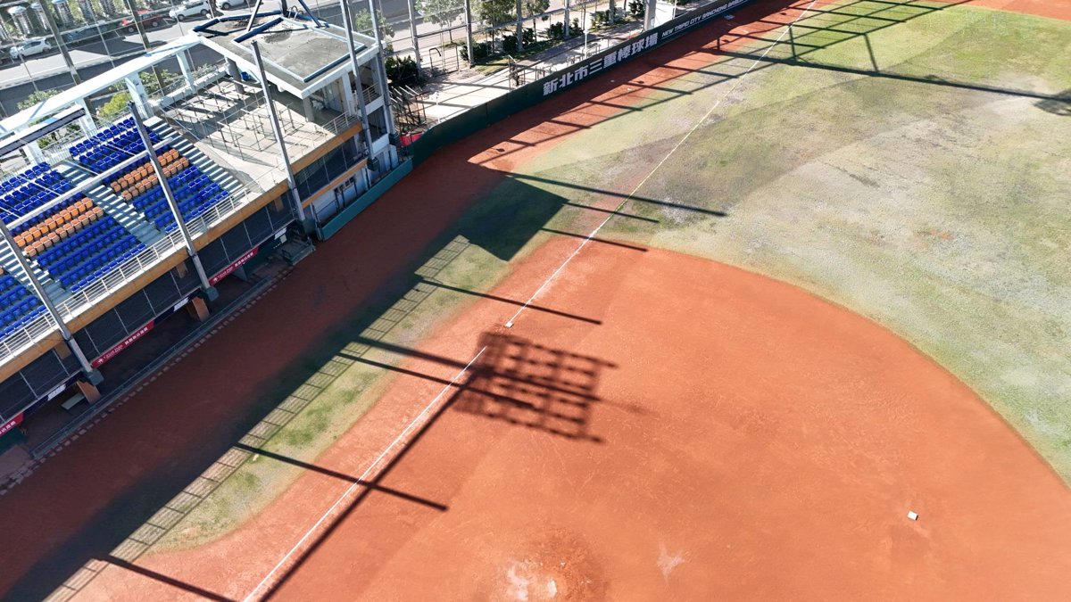 Drone 3d model of 阿西炒飯 宜澄小家旅 Aerial drone 3d model in Sanchong District, New Taipei City, TW