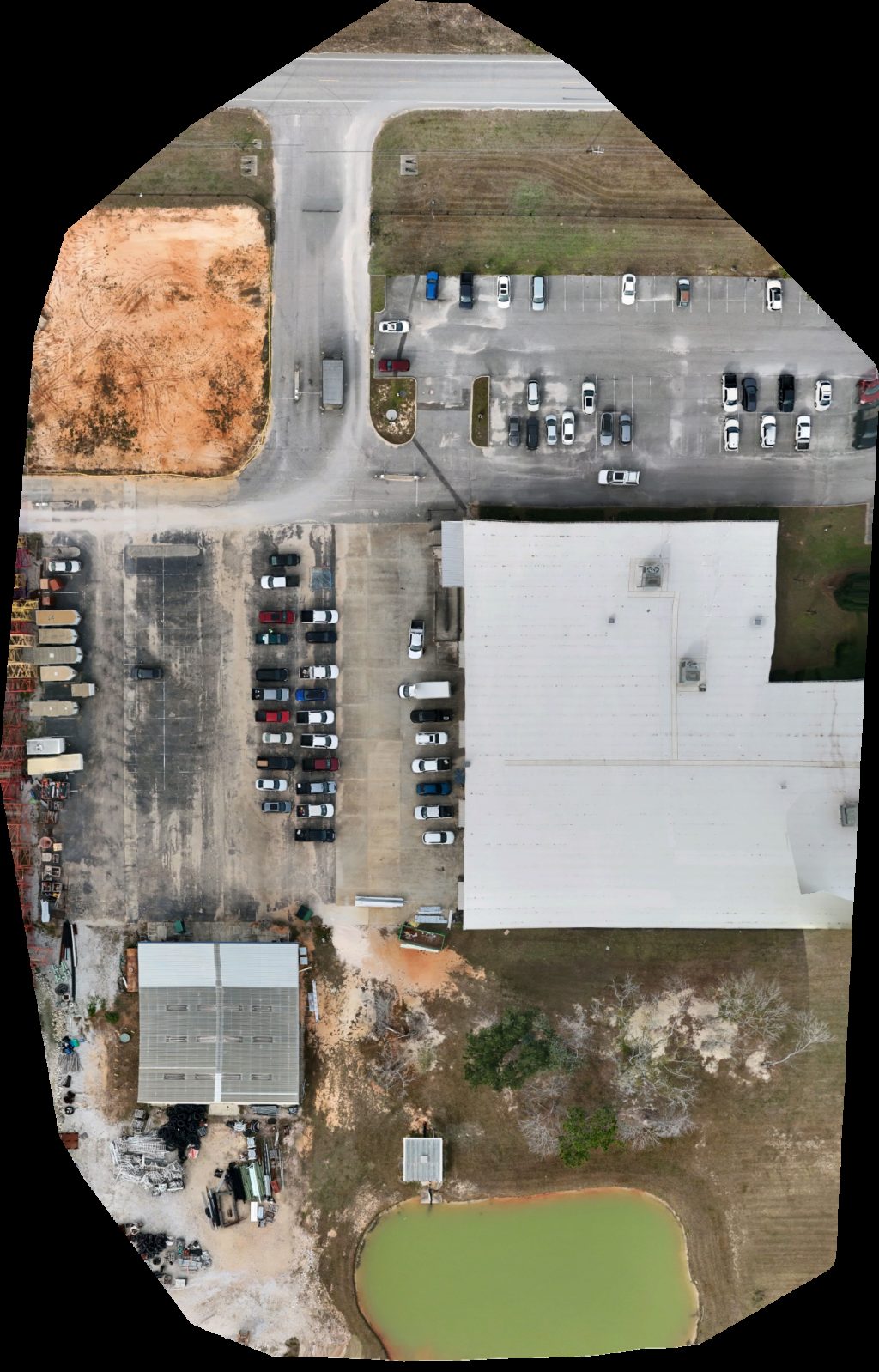 Drone map of G A West offices Legacy Equipment Inc in deer creek Aerial drone map in Creola, Al, US
