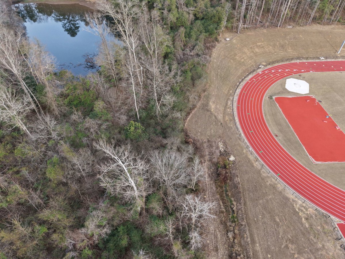 Drone 3d model of Conecuh County Board of Education Hillcrest High School in evergreen medical center Aerial drone 3d model in Evergreen, Al, US