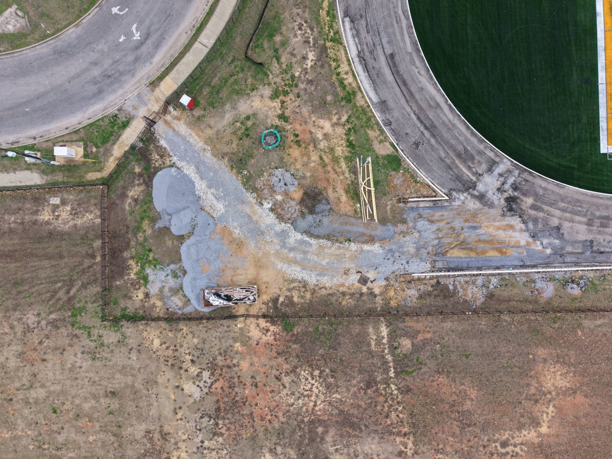 Drone 3d model of Fairview Oak G W Carver High School in carver high school Aerial drone 3d model in Montgomery, Al, US