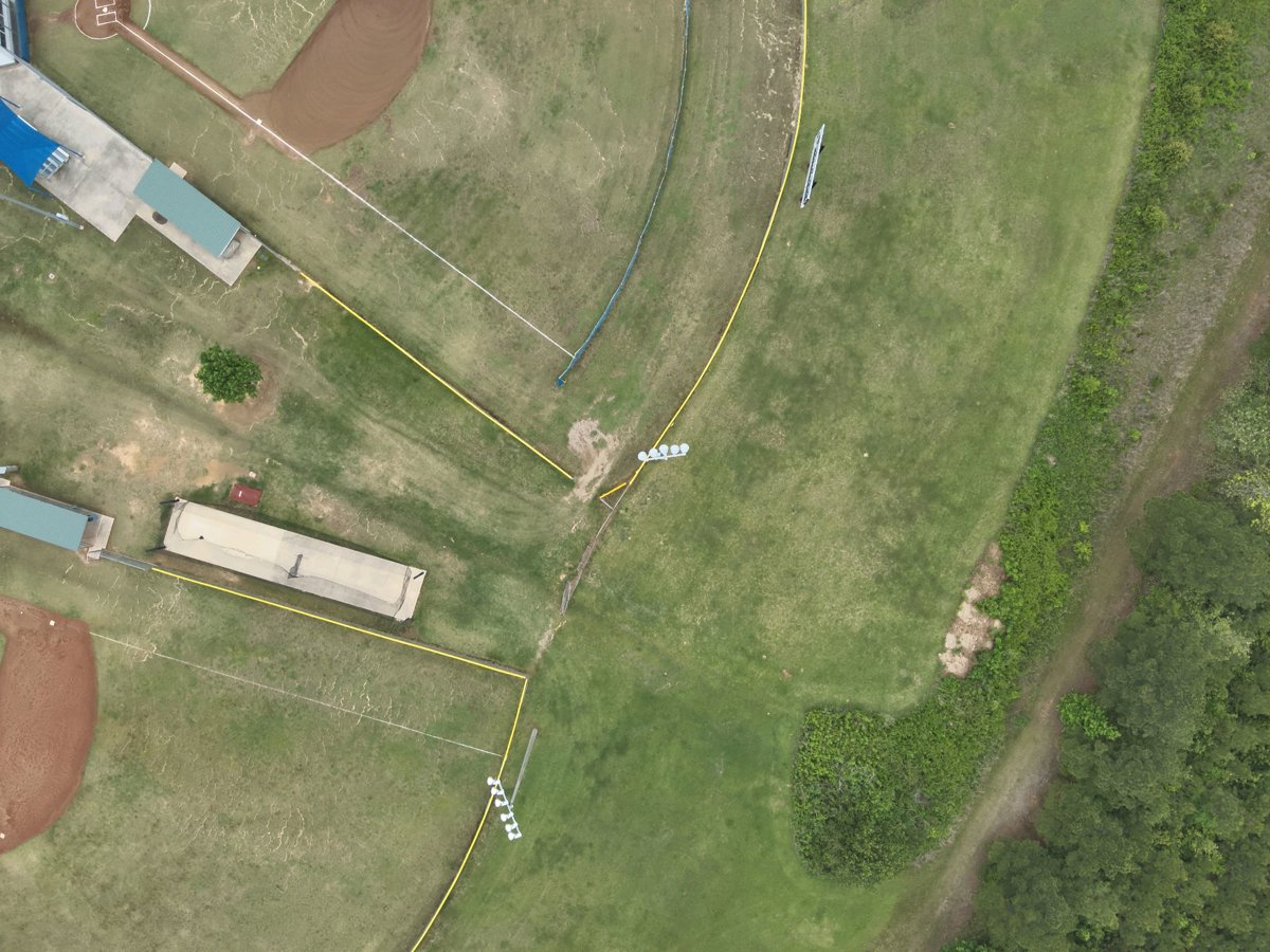 Drone 3d model of Sports Complex Southeast Arkansas Regional Intermodal Authority SEARIA in Monticello Sports Complex Aerial drone 3d model in Monticello, Ar, US