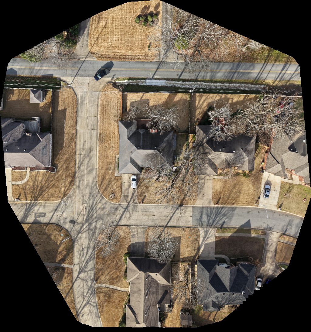 Drone map of Open Door Community Church cc perry Aerial drone map in Sherwood, Ar, US