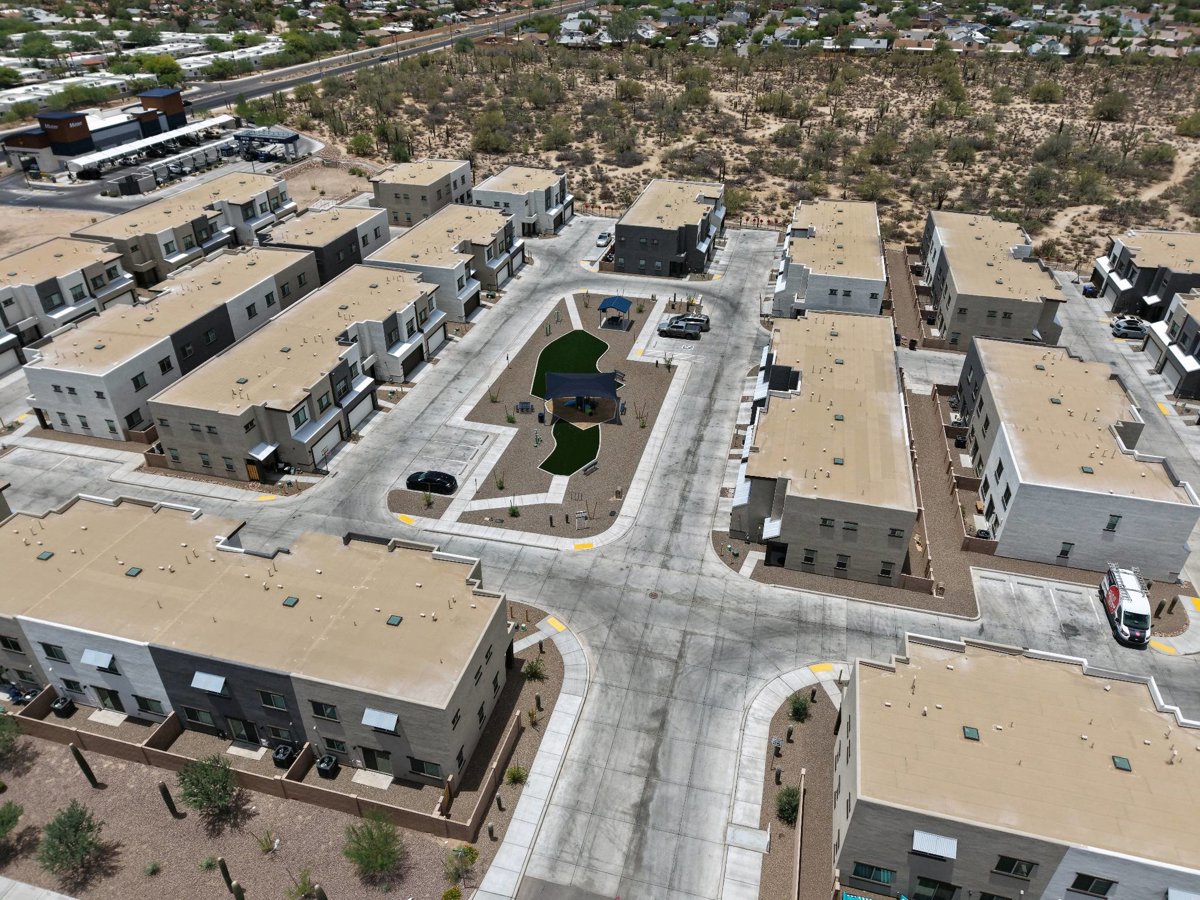 Thumbnail preview for 3D Drone Model of Ss Thornydale Cortaro Farms Rd Ne Black Rock Coffee Bar in Casas Adobes, Arizona, United States