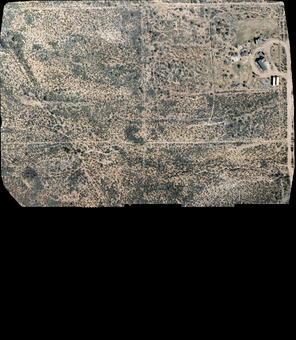 Drone map of Cooper Milestone Ranch Rv park in sierra vista Aerial drone map in Hereford, Az, US