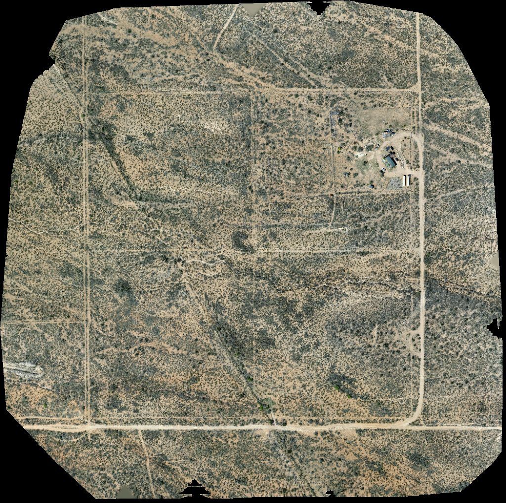 Drone map of Cooper Milestone Ranch Rv park in sierra vista Aerial drone map in Hereford, Az, US