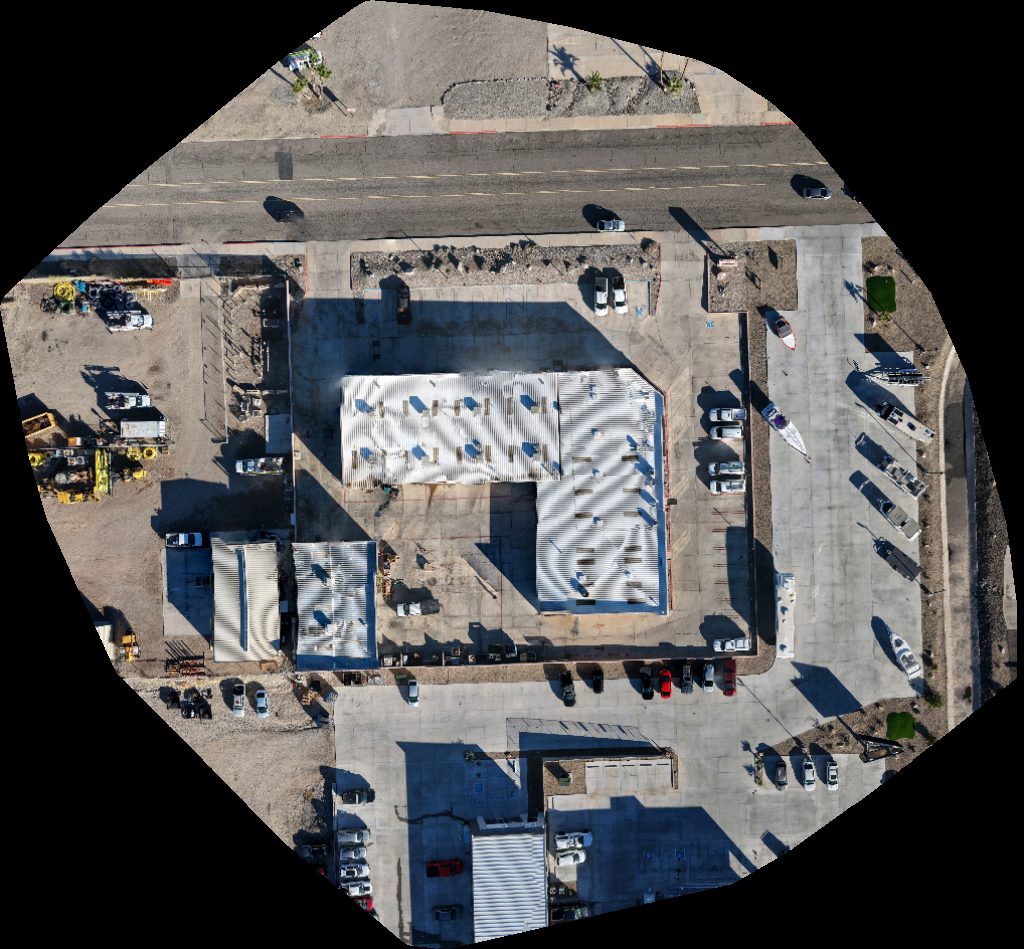 Drone map of Bradley Collision Center Total Marine Pros and Powersports Aerial drone map in Lake Havasu City, Az, US
