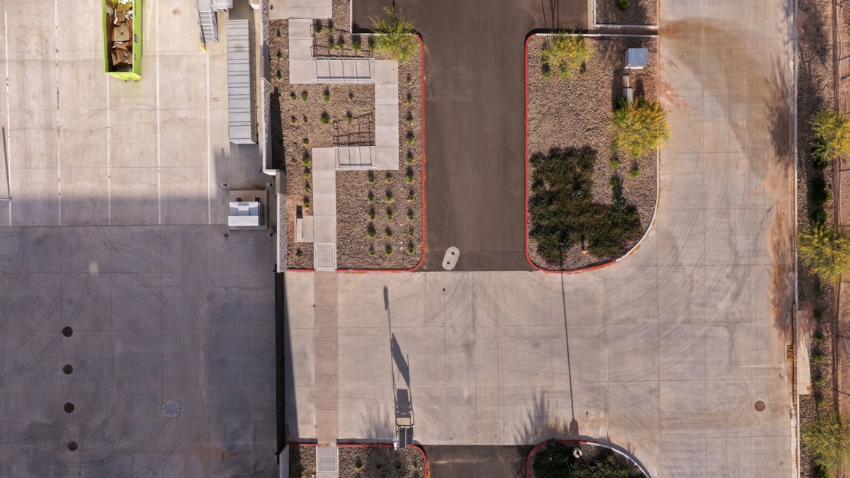 Drone 3d model of The Family Foundations Agency Birth Postpartum Newborn Care Nutrition Gio Warehousing in Eastmark Aerial drone 3d model in Mesa, Az, US
