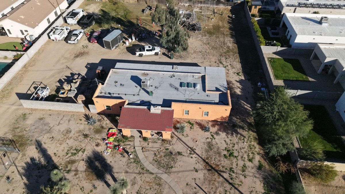 Drone 3d model of Edgar Morales Landscaping Alex Window Cleaning Services LLC in Paradise Valley Village Aerial drone 3d model in Phoenix, Az, US