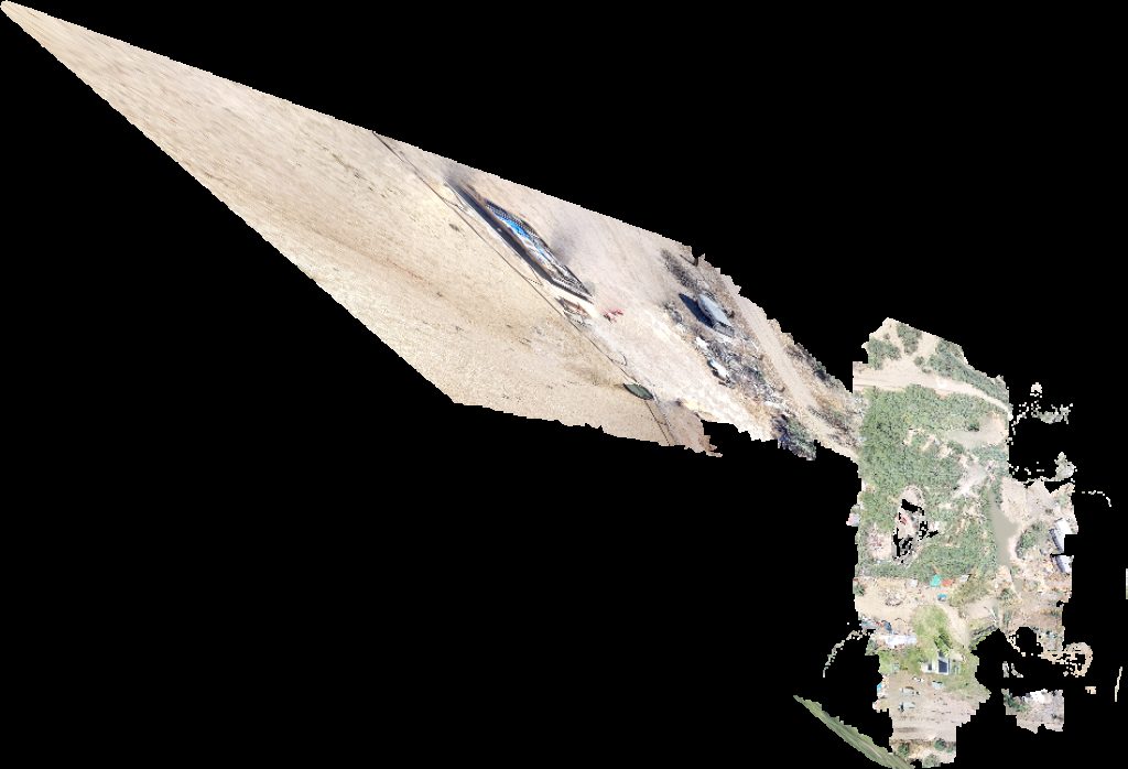 Drone map of River Bottom Ranch Lower San Pedro State Wildlife Area Aerial drone map in Winkelman, Az, US