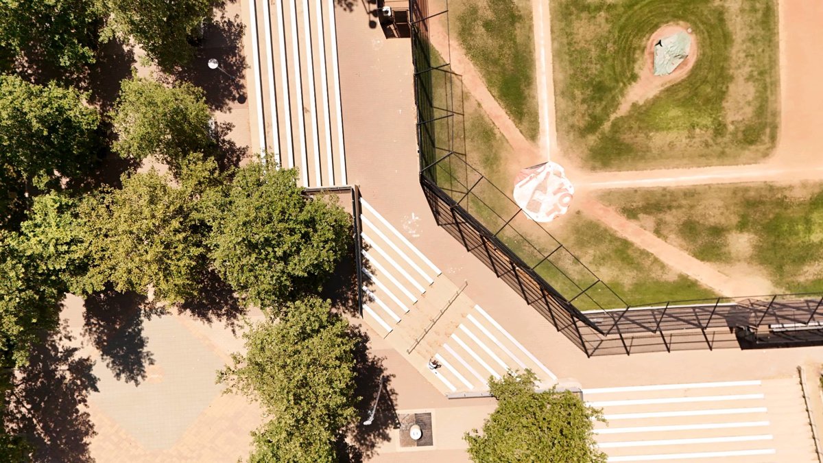 Drone 3d model of Softball Field Sports Park Aerial drone 3d model in Brea, Ca, US